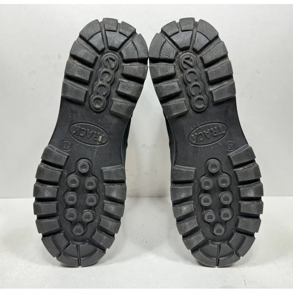 ECCO Track 25 High Boots Mens Size 11 Black Nubuck Waterproof Hiking Outdoor